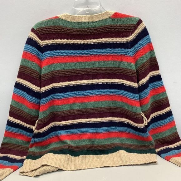 Striped Multicolor Cardigan Sweater - Picture 9 of 11